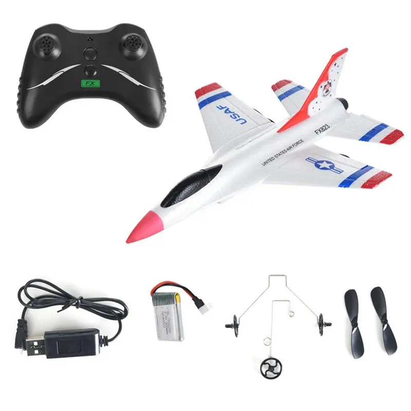FX-823 2 4G 2CH RC самолет планер дистанционного управления Самолет открытый летающий |