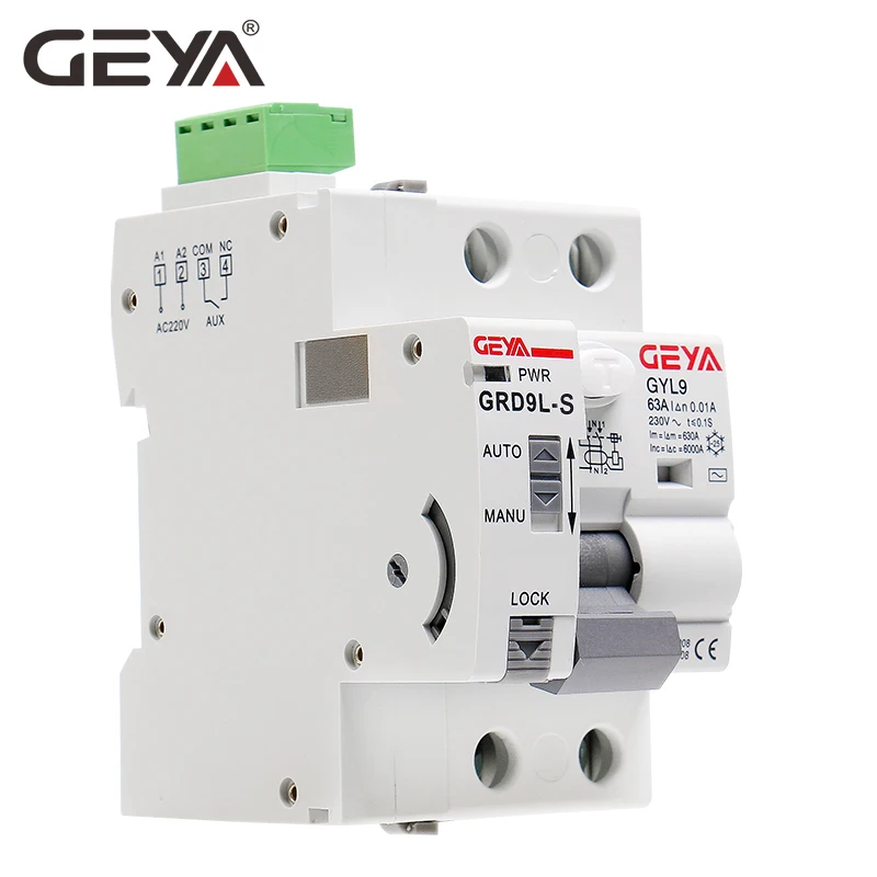 GEYA GRD9L S RCCB выключатель цепи с интерфейсом RS485 2P 25A 40A 63a 30 мА 100 300 RCD|Автоматические