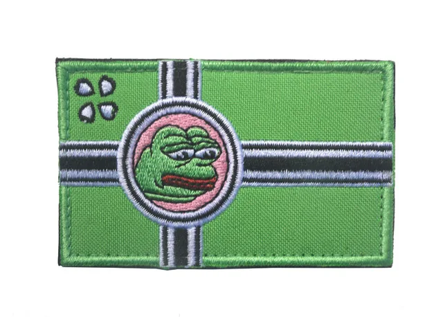 hook and loop patch Игандские накладки на костяшки следуют за мной я знаю де вае крюк и петля патч черный мем патч значок - Цвет: hook and loop patch
