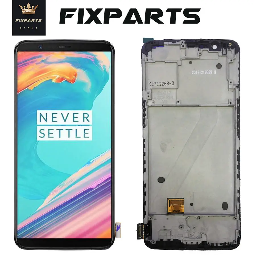 Оригинальный Oneplus 5T ЖК экран Сенсорная панель Полная сборка A5010 Five дисплей
