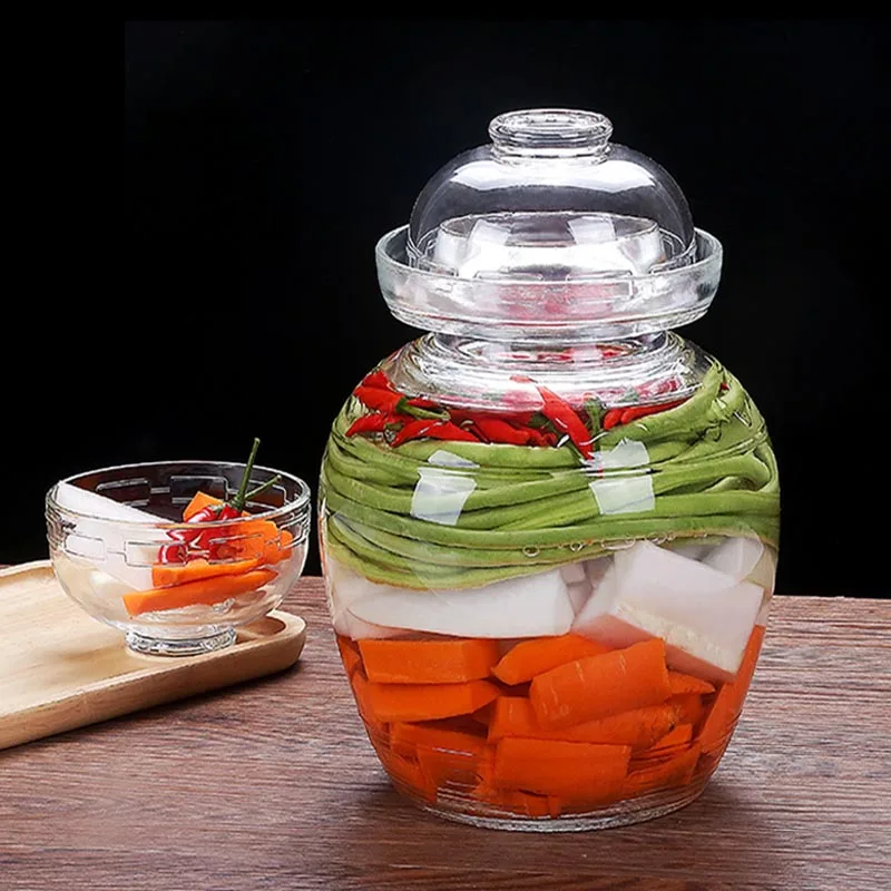 Творческий Стекло кимчи банку утолщаются прозрачная обувь в Корейском стиле