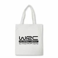 european and american world rally championship wrc graphic print men canvas bag eco large capacity handbags shopper bag bolsas
