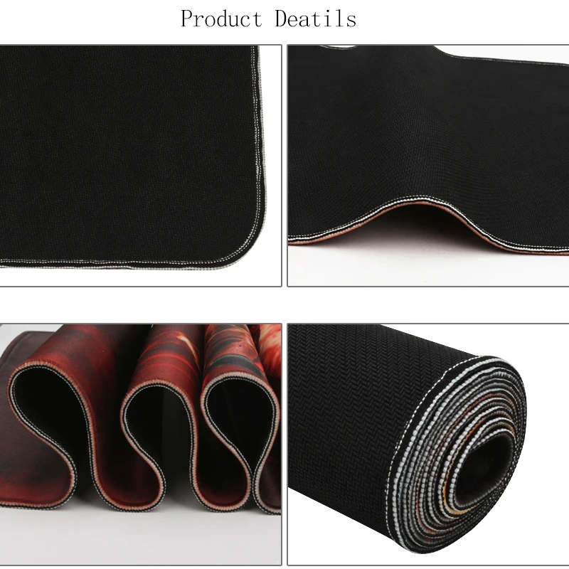 

900x400mm Gaming Mouse Pad Large XL For Rise of Kingdoms Patterm Computer Mousepad Natural Rubber Desk Mat Lcoking Edage For PC