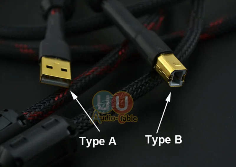 Высококачественное двойное магнитное кольцо A-B USB-кабель/Canare L-4E6S Audio-кабель для