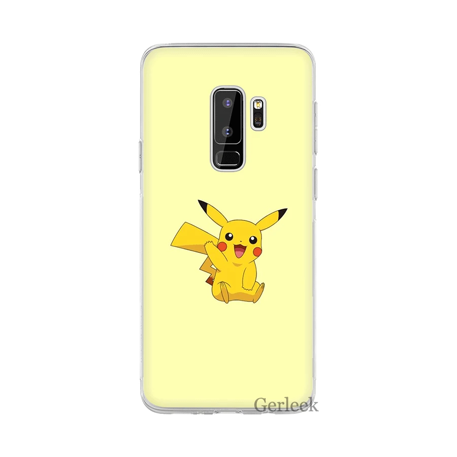 Чехол для телефона для samsung Galaxy M10 M20 M30 M40 S6 S7 край S8 S9 S10 S10e Plus Note 8 9 S3 S4 S5 твёрдая обложка с рисунком Пикачу - Цвет: H9