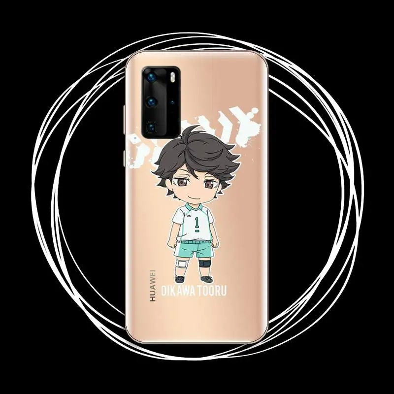 

Haikyuu Oikawa Japan volleyball anime Phone Case Transparent for Huawei P honor 8 10i 20 30 40 smart 2019