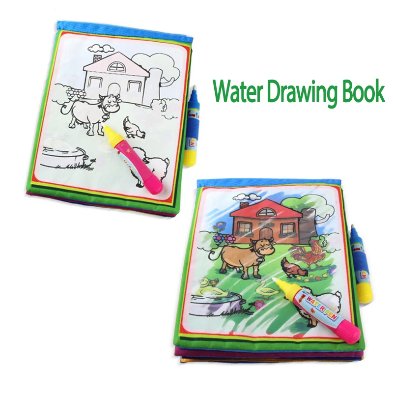 Оптовая продажа новая волшебная детская книга для рисования водой с 1 волшебной