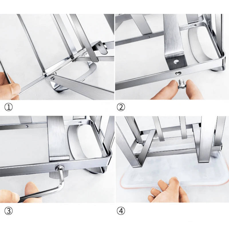 Подставка для ножей из нержавеющей стали 304 деревянная Многофункциональная