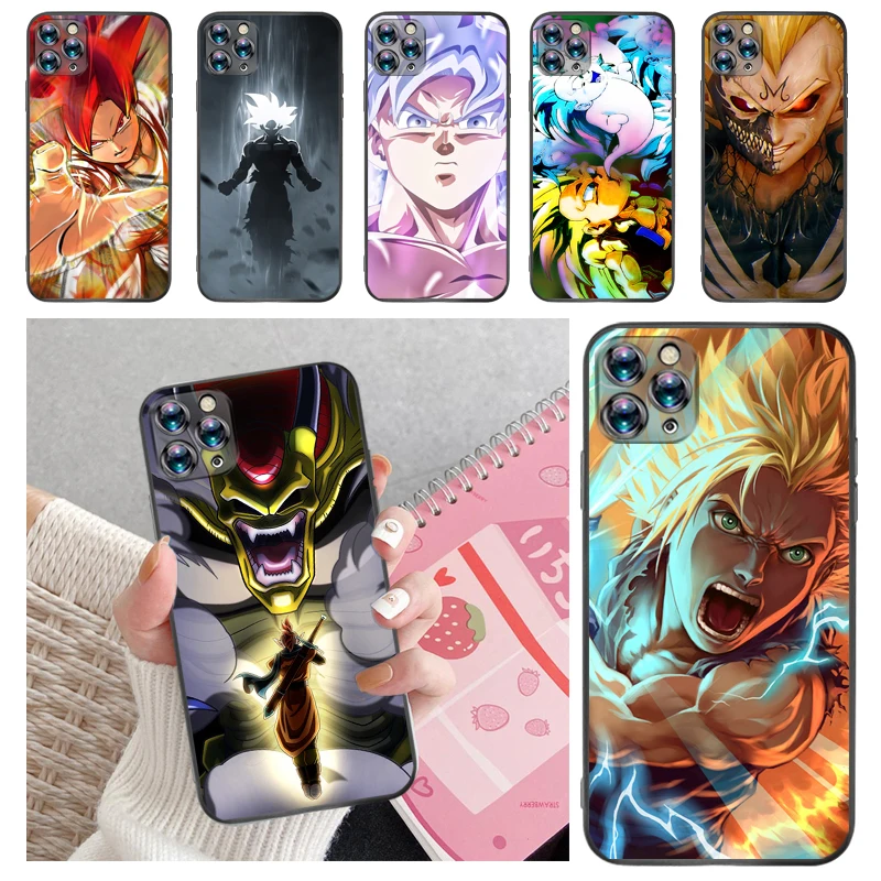 

Figure Super Warrior Anime Dragon Color Painting Phone Case For iPhone 12 Mini SE 2020 Pro MAX Carcasa Back Cover Funda Coque