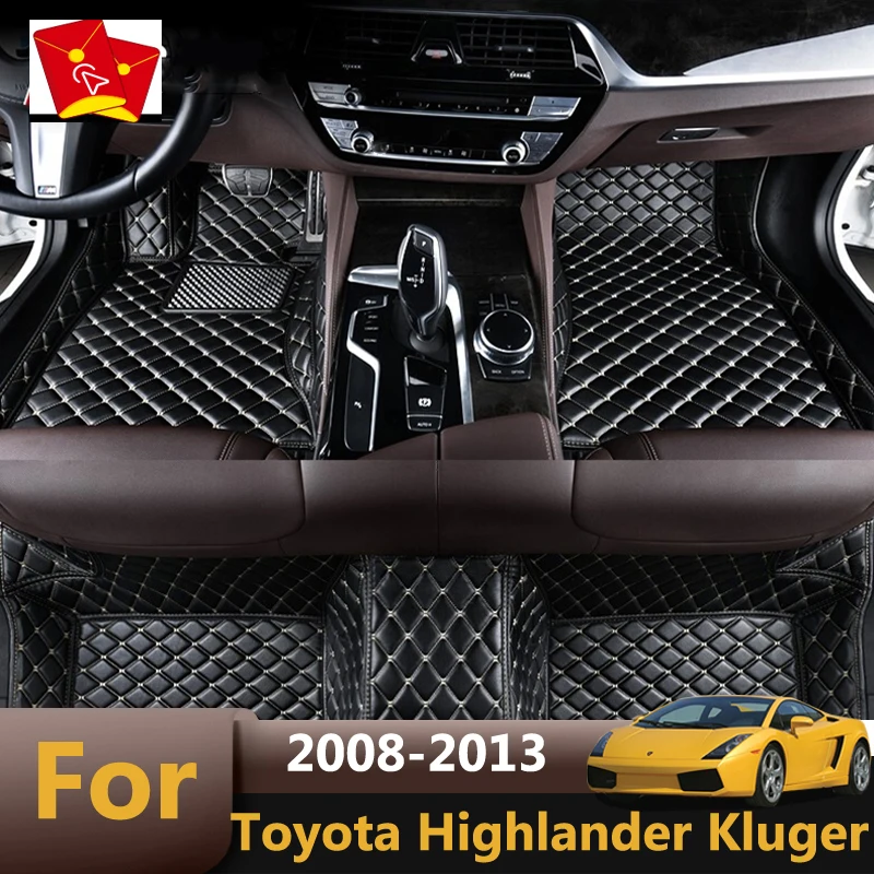 Автомобильный напольный коврик для Toyota Highlander Kluger 2013 2012 2011 2010 2009 2008 ковры