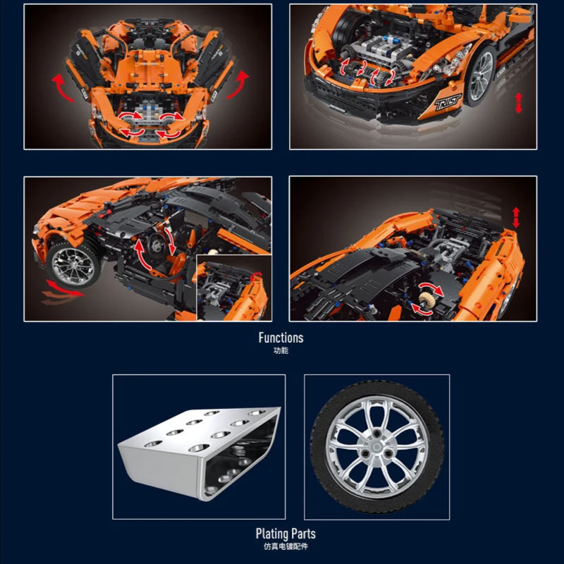 Автомобиль Mould King App Rc Super Racing строительные блоки модели автомобилей с