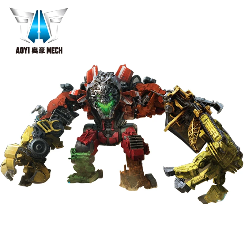 

AOYI Devastator 6001-8 Transformation Toy Roaring Rampage Bulldozer Action Figure 18cm Alloy KO SS Deformation Robot