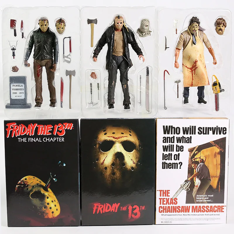 NECA Серия 1 ~ 5 Джейсон вурхес Техасская бензопила резня экшн фигурка коллекционная