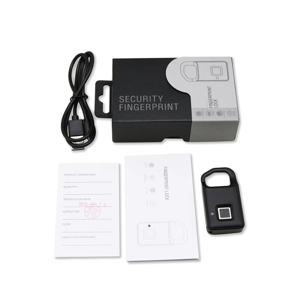 Умный Замок для дверей без ключа с зарядкой от USB функцией быстрой разблокировки