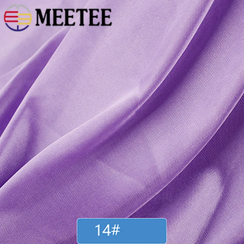 Meetee 2/5 м * 160 см мягкая гладкая шелковая атласная ткань DIY головные уборы платья