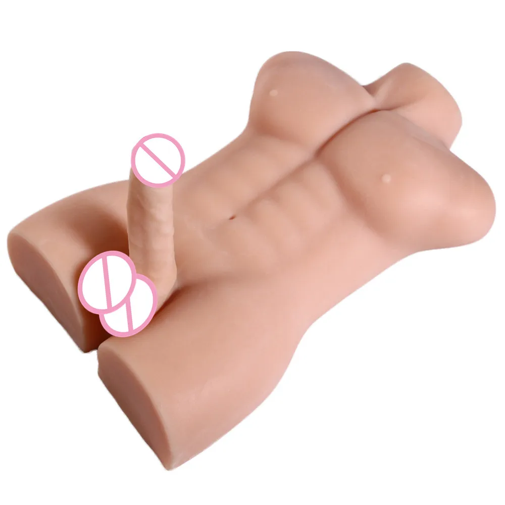 Реалистичный фаллоимитатор полный силикон половинные тела секс куклы для женщин