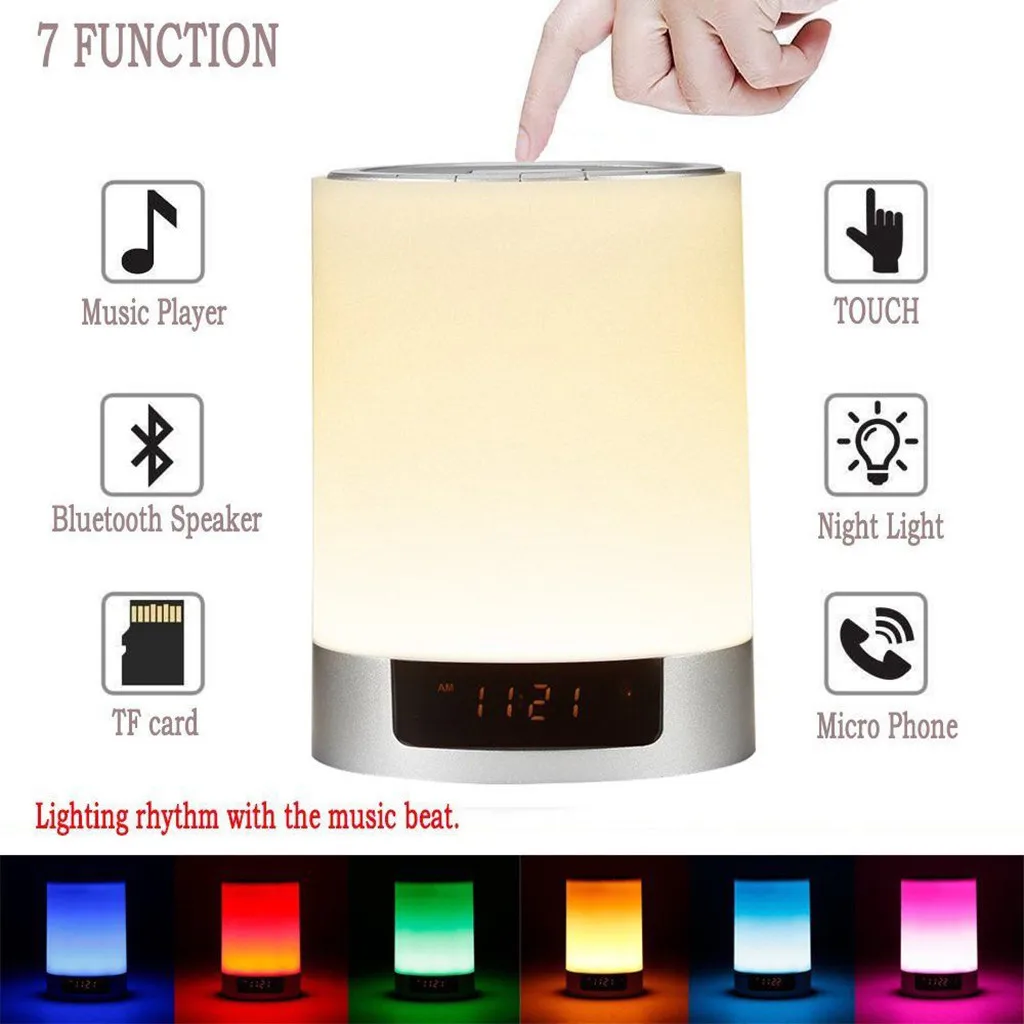 Светодиодный bluetooth-динамик Ночной светильник беспроводная лампа умная музыка