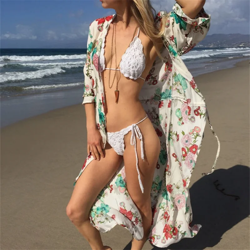 Пляжное платье накидка одежда для плавания Пляжная парео пляжные туники