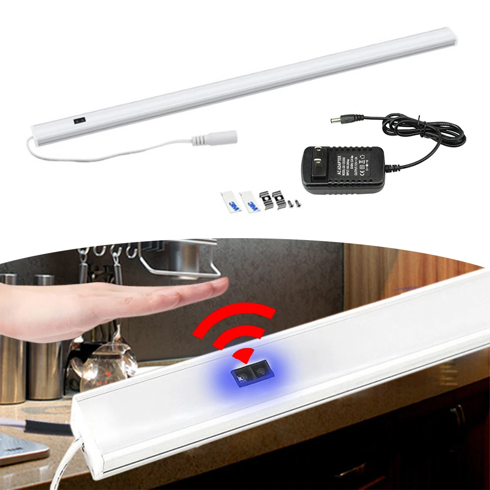 

Sweep Motion Sensor LED Bar Light Hand Tub Lamp 12V for Kitchen Under Cabinet Corridor Cupboard Wardrobe Stairs Home Lighting