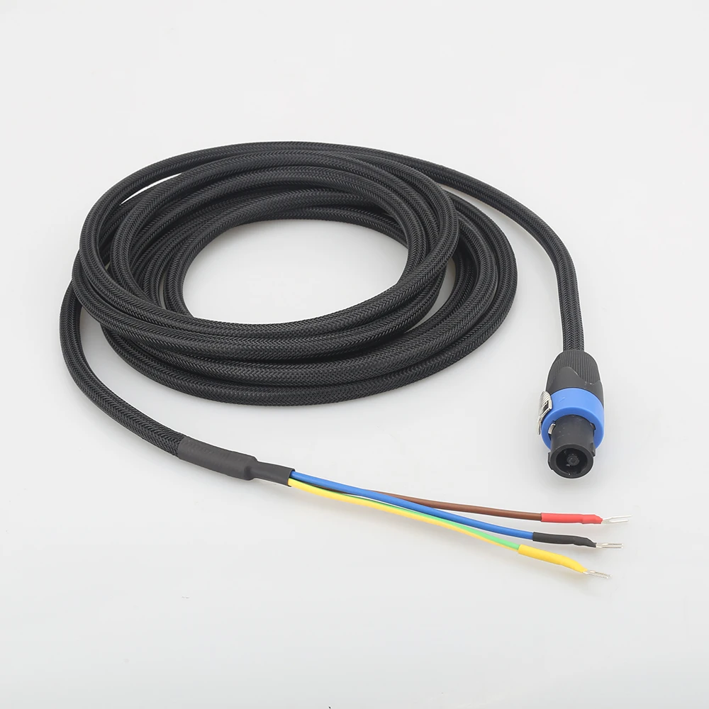 HiFi SBC01 Subwoofer cable 3 Wire Sub Speaker Cable Speakon to Spade end for REL/MJ Acoustics | Электроника