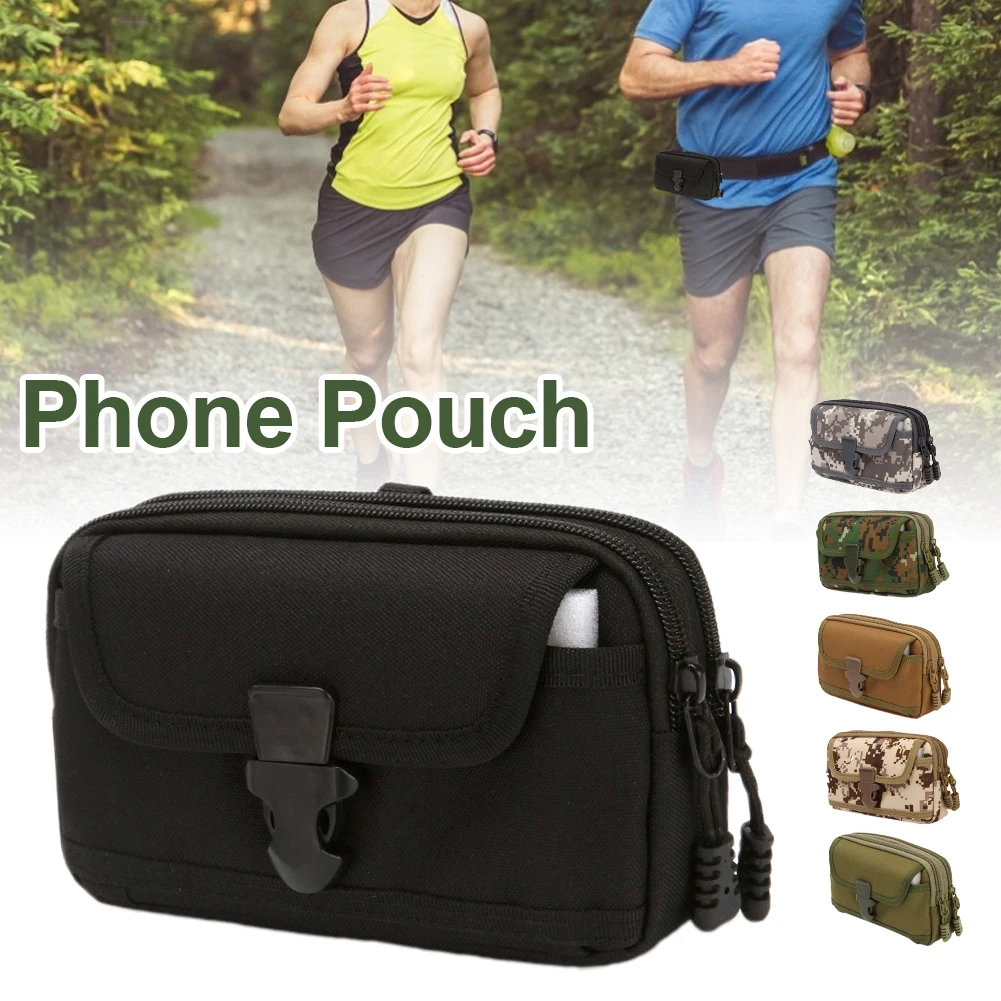 

Outdoor Molle Pouch Belt Waist Bag Men Waist Pocket Waterproof EDC Mobile Phone Pouch For 6.5'' Phone Hunting Camping Bags