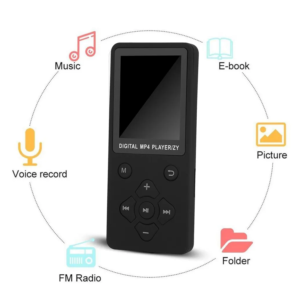 35 мини-usb-зажим ЖК-экран Bluetooth MP4 плеер поддержка 32G TF карта ультра тонкий без потерь звук 1,8 ''MP4 плеер с FM Электронная книга