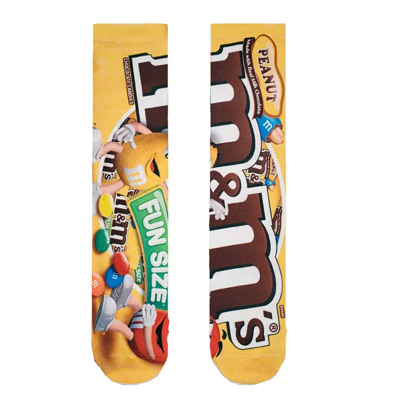 

Harajuku Funny Socks Food Hamburg/Pizza/Sushi Printed Cute Socks Man Milk Creative Life Sokken Chaussette Femme