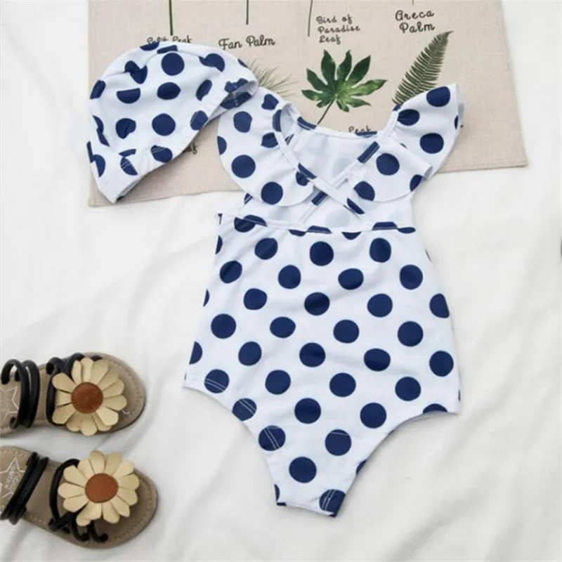 Weoneit/Боди для маленьких девочек бикини малышей купальник в горошек купальный