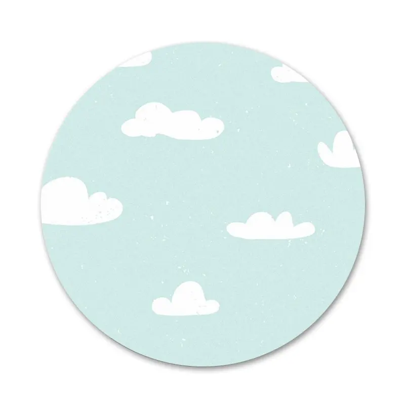 Значки с облаками на голубом небе значки металлические для украшения одежды