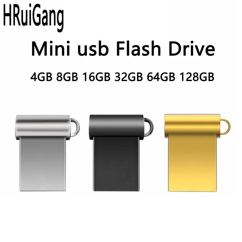 Металлический Мини накопитель 2 0 PenDrive 32 ГБ 16 8 4 высокоскоростной Usb флеш 128 usb