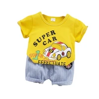new summer baby fashion clothes children boy girls cartoon t shirt shorts 2pcssets kid infant clothing toddler cotton tracksuit