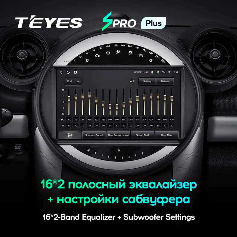 TEYES SPRO Plus Штатная магнитола For БМВ Мини BMW Mini 2010 - 2016 Android 10 до 8-ЯДЕР 4 + 64ГБ 32EQ DSP 2DIN