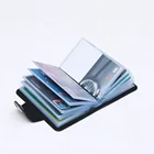 12 бит 2-сторонний кредитница Водонепроницаемый пластиковых карт наборы многоцветный визитная карточка пакет чехол для автобусной карты для женщин кошелек для мужчин