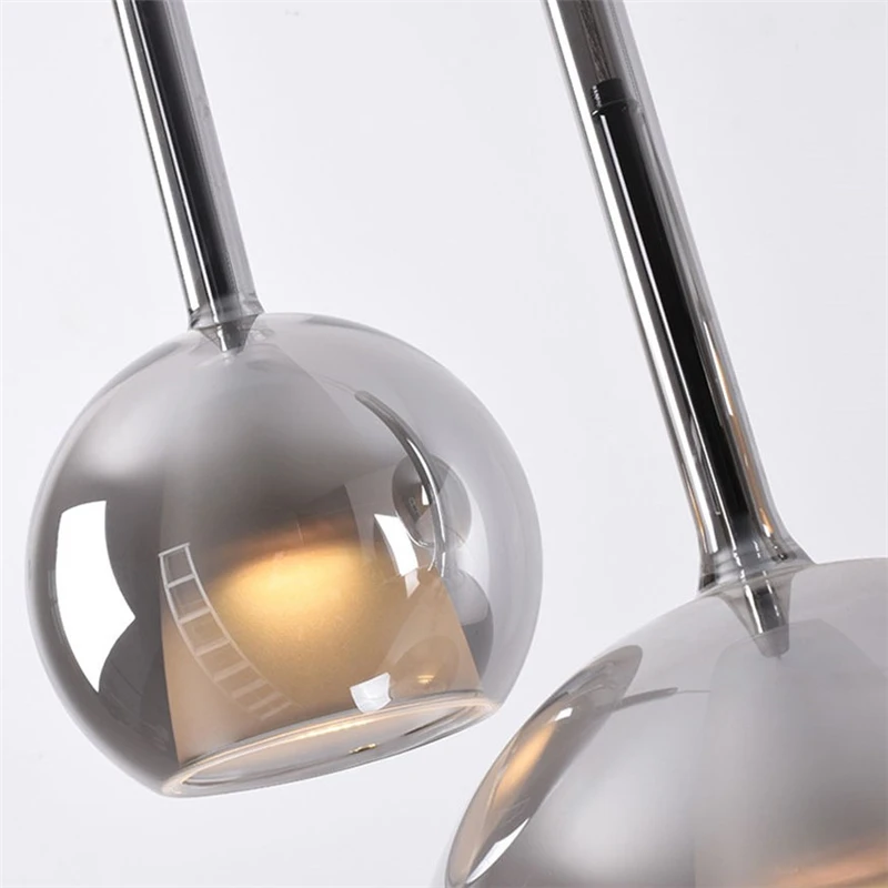 Lámpara colgante nórdica moderna, luces Led de cristal de diseñador, Penta Glo, luz colgante minimalista para Bar y comedor