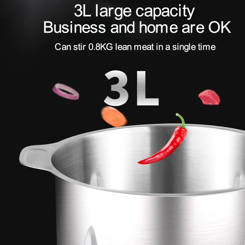 Мощная многофункциональная электрическая мясорубка 3л устройство для пищевой