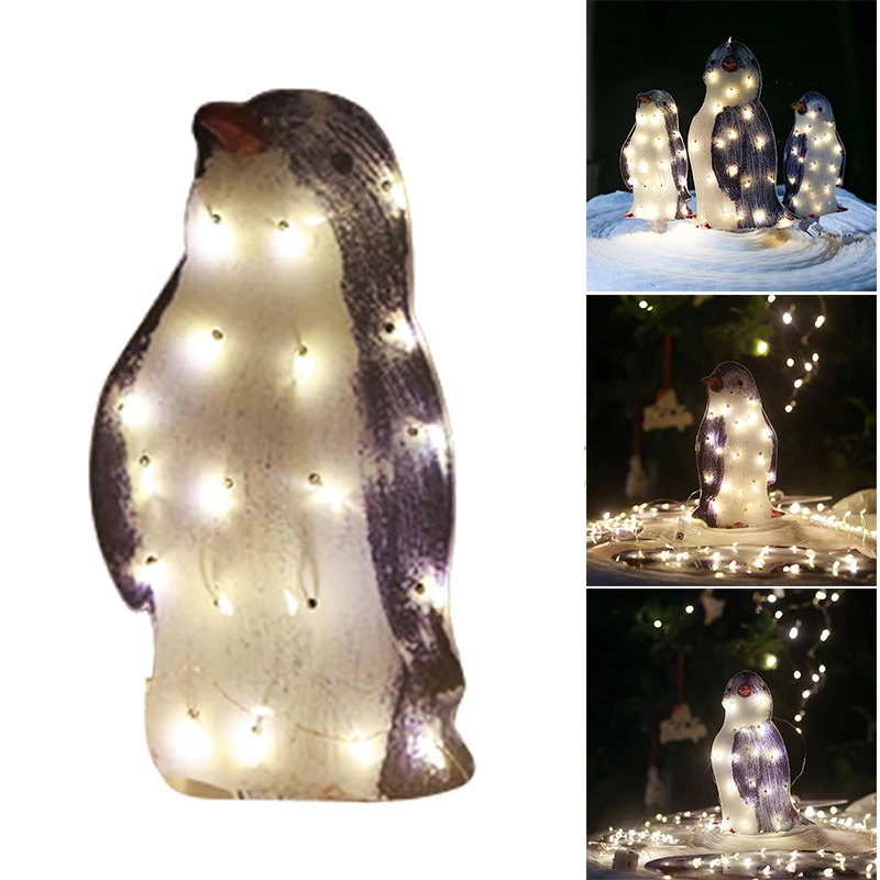 

Light Up Penguin Christmas Ornaments Outdoor Decoration LED Outdoor Lighted Christmas Yard PR Sale