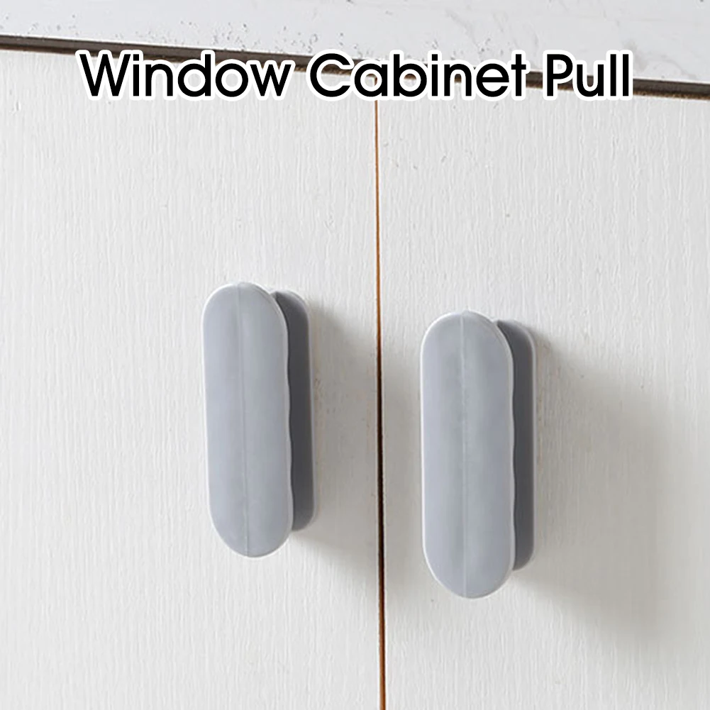 2pcs Punch-free Cabinet Pulls Drawer Knobs Self-adhesive Furniture Hardware Kitchen Door Cupboard Wardrobe | Дом и сад
