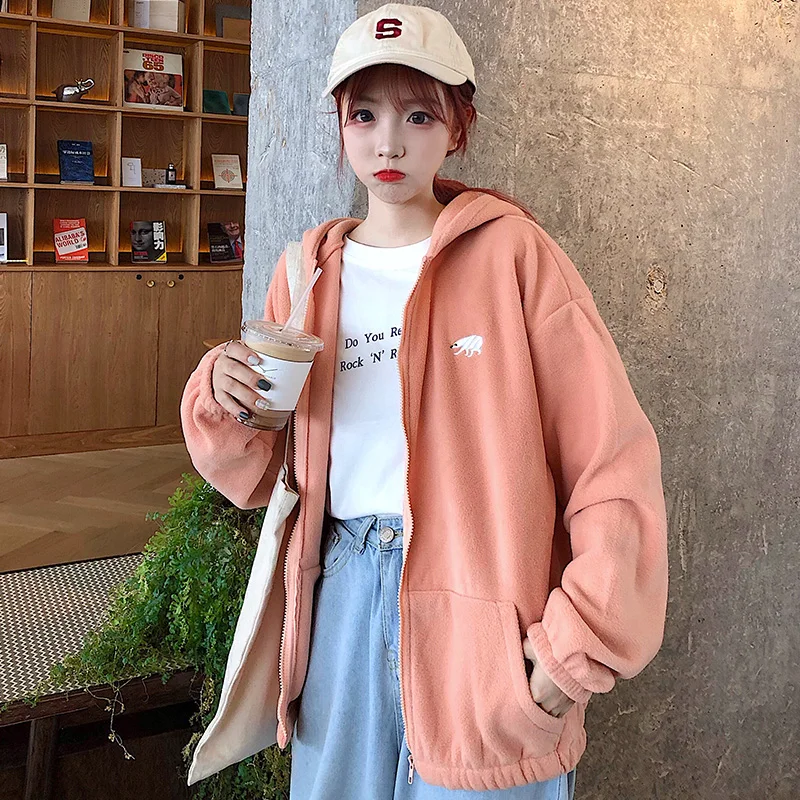 Женский свитер из овечьей шерсти модный Свободный кардиган в Корейском стиле