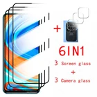Комплект защитных стекол на redmi note 9s 9pro note9 note9s не 9 not9 9pro max камера протектор Закаленное стекло на redmi 9 9a 9c полноэкранная пленка