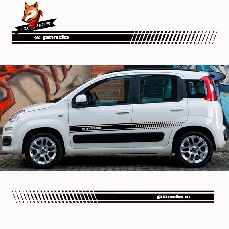 Стильная наклейка на дверь автомобиля 2 шт. Виниловая корпус гоночную полоску