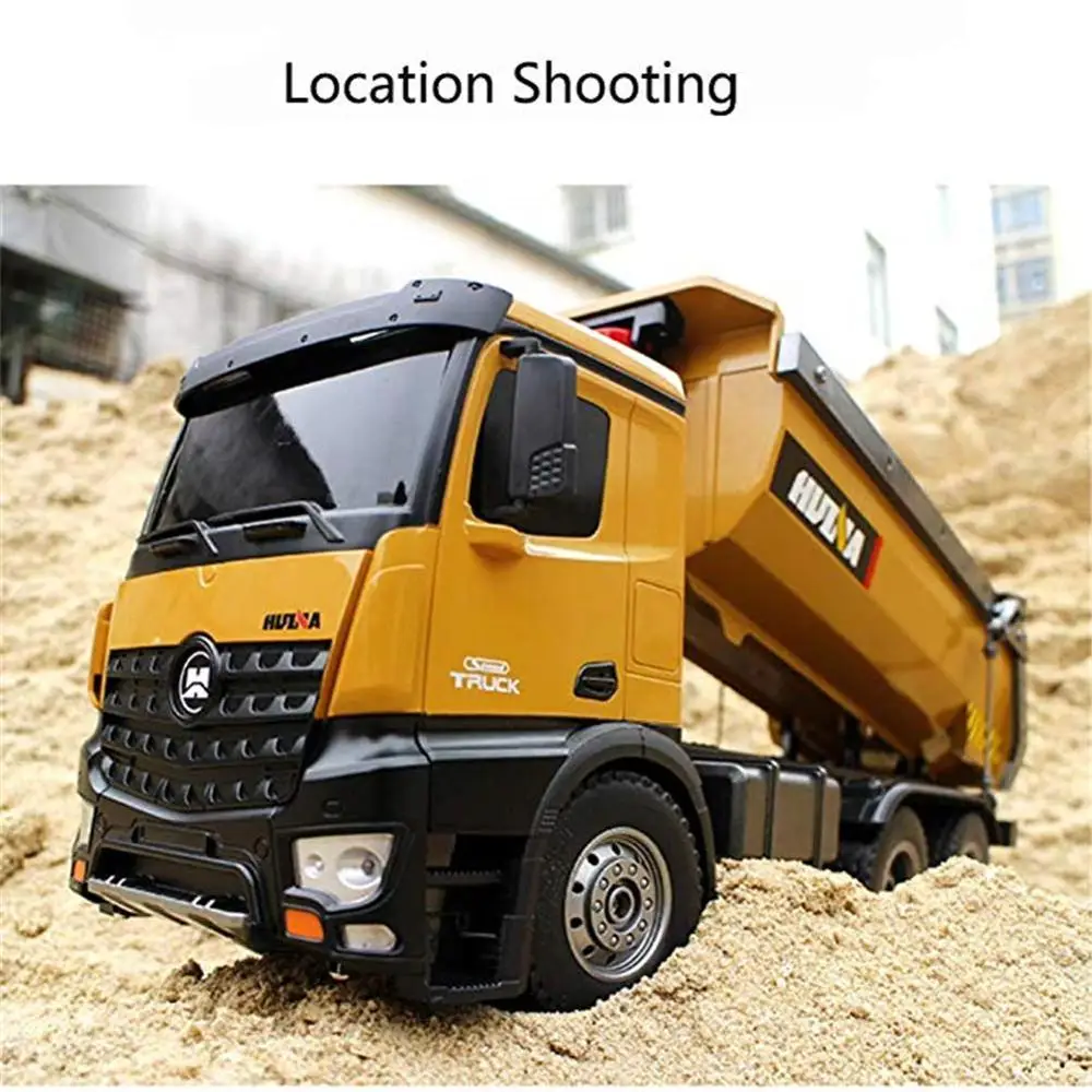 

2021 New Toy Huina 1573 RC Big Dump Truck 1/14 10-channel 2.4GHz 7.2V 400mAh Commemorative Collection Gift