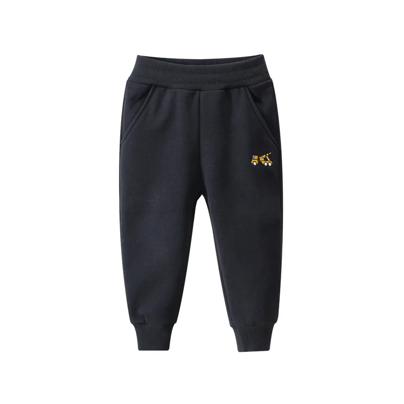 Детские зимние теплые спортивные брюки для маленьких мальчиков и девочек