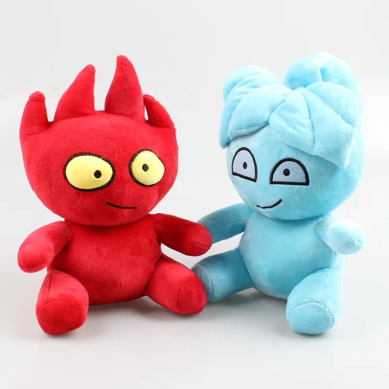 

Новинка, плюшевые игрушки Fireboy и Watergirl, 25 см, популярная игра, мягкая набивная кукла, подушка с милыми животными для детей, подарок на день рож...