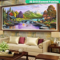 diy ab diamond painting scenery large size cross stitch kits modern wall mosaic art pictures diamont embroidery home decor gifts