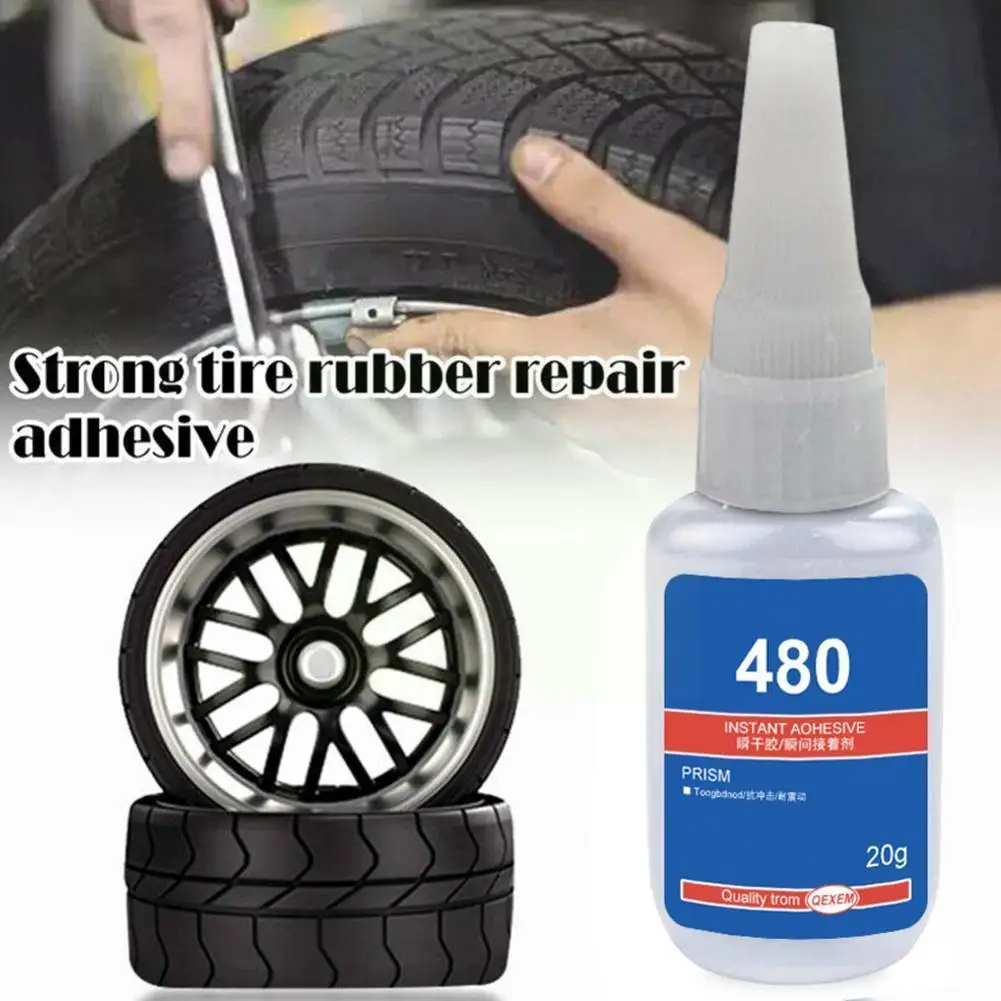 

20ml Mighty Tire Repair Glue Tyre Puncture Sealant Solution Car Puncture Repair Rubber Patch Glue Cold Cement Patch Bike Ti T8n0