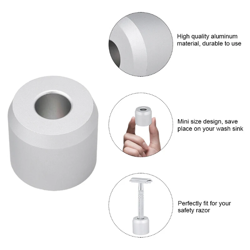 

Мужские инструменты для бритья, мужской держатель для бритвы из цинкового сплава, подставка для кистей для бритья, безопасный держатель для...