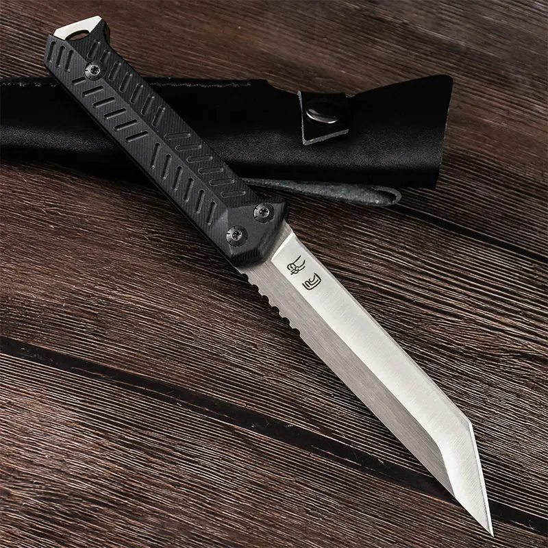 

HYSENSS, наружный тактический прямой нож, искусственный нож, Многофункциональные ножи для кемпинга, рукоятка G10, лезвие 7cr13mov, подарок