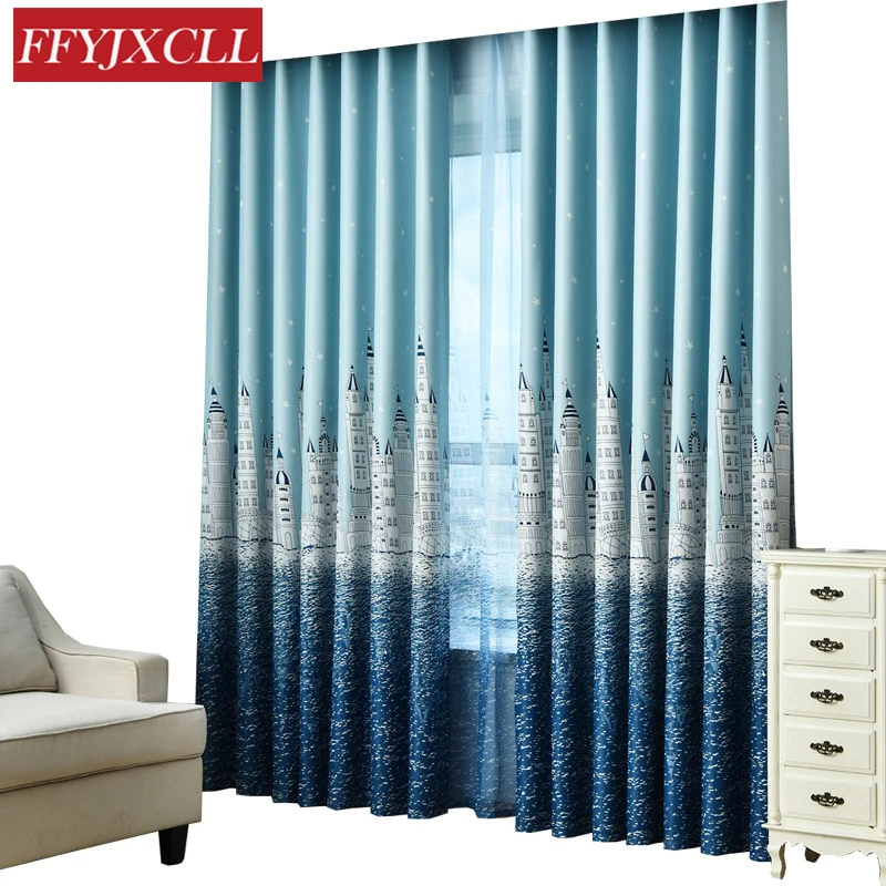 Светонепроницаемые занавески для гостиной детской спальни Мультяшные детские