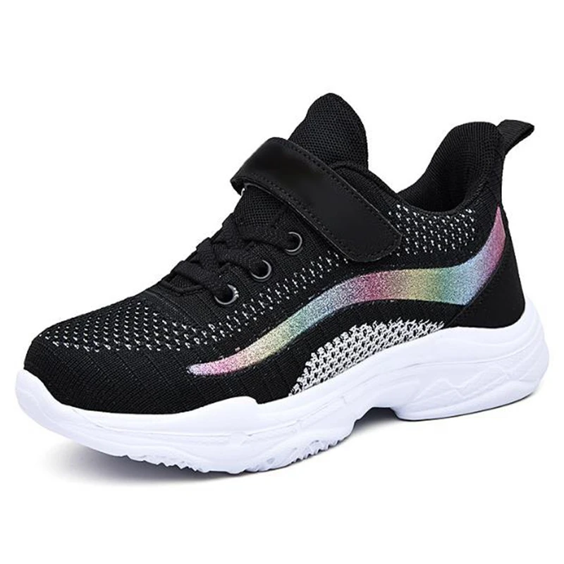 Детская повседневная спортивная обувь осень 2020 на толстой подошве для девочек