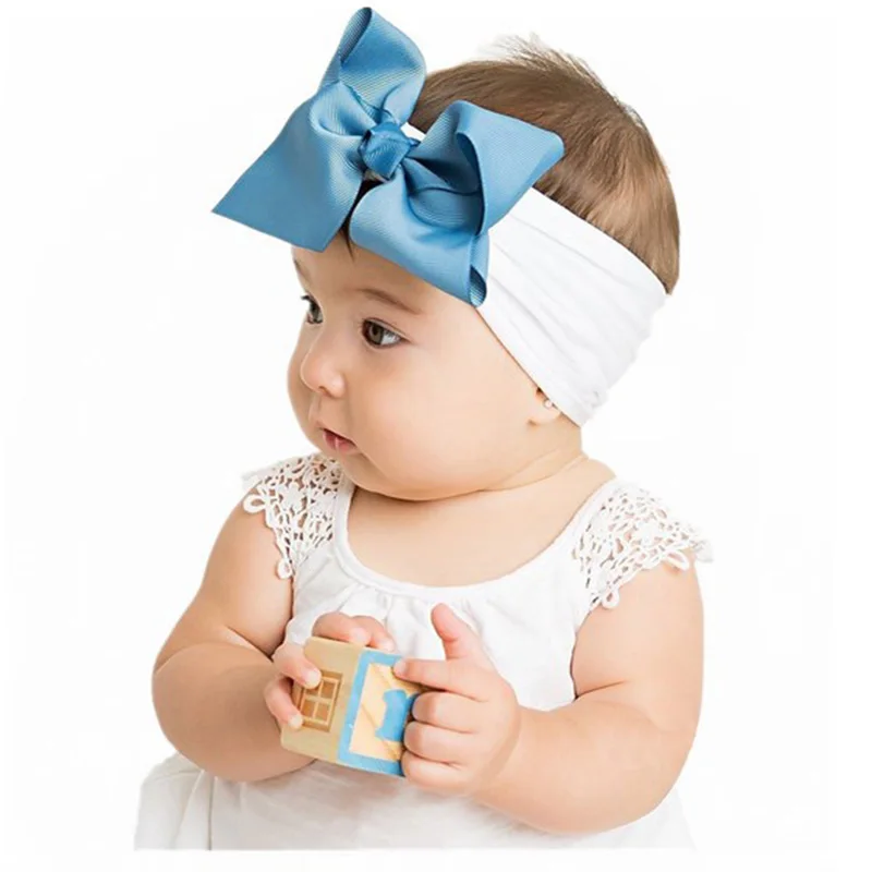 

Baby Girl Headbands Infant Baby Accessories Elastic Hair Bands Children's Headband Bow Knot Toddler Baby Turban